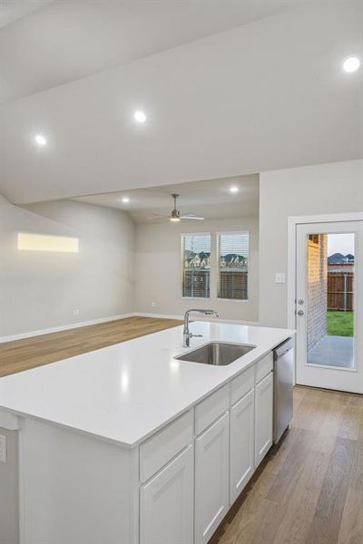 Kitchen in the Wimbledon home plan by Trophy Signature Homes – REPRESENTATIVE PHOTO Kitchen in the Wimbledon home plan by Trophy Signature Homes – REPRESENTATIVE PHOTO