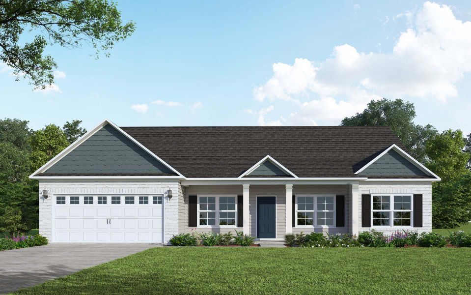 Representative exterior photo of a completed home built from the Bladen by Caviness & Cates Communities in Maggie Way, Wendell, NC (Image 79).