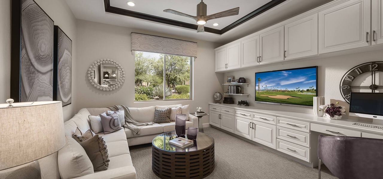 Representative furnished interior of a home built from the Vienta by Robson Resort Communities in Robson Ranch Arizona, Eloy (Image 4).