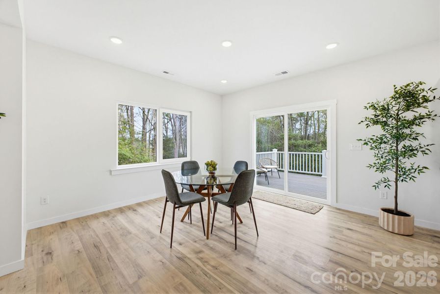 Furnished interior view inside a new home in , Hickory (Image 9).