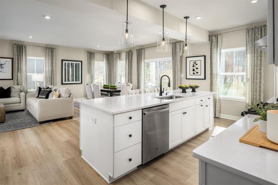 Furnished interior view inside a new home in Crutcher Station, Hendersonville (Image 5). Furnished interior view inside a new home in Crutcher Station, Hendersonville (Image 5).