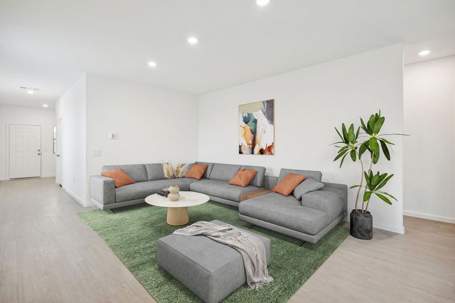 Furnished interior view inside a new home in Crosby Farms, Crosby (Image 8). Furnished interior view inside a new home in Crosby Farms, Crosby (Image 8).