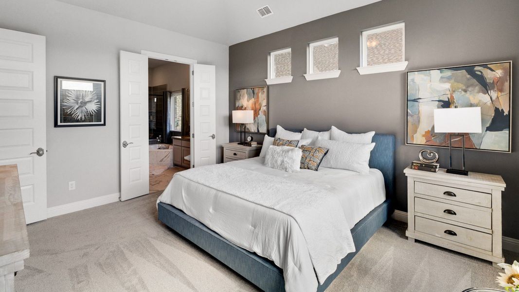 Representative furnished interior of a home built from the Magnolia by Brightland Homes in Anna Ranch, Anna (Image 12).