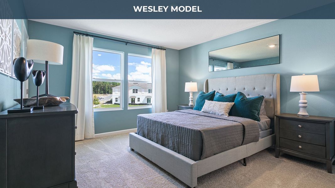 Representative furnished interior of a home built from the Wesley by D.R. Horton in Bridgewater, St. Augustine (Image 10).