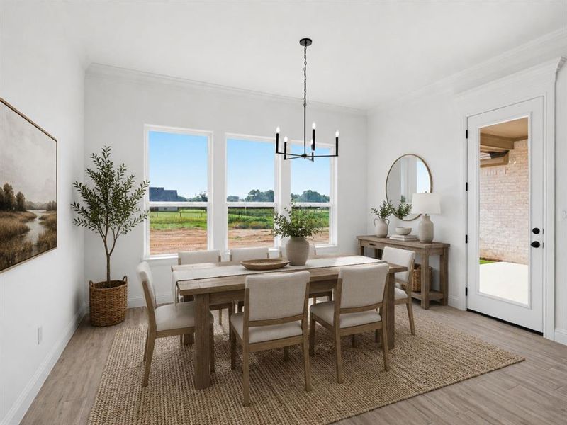 Virtually Staged: Dining Area Virtually Staged: Dining Area