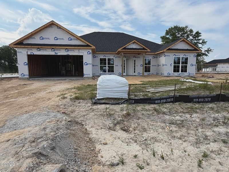 In-progress construction of a new home in Wood Creek Landing, Leland, NC (Image 24). In-progress construction of a new home in Wood Creek Landing, Leland, NC (Image 24).