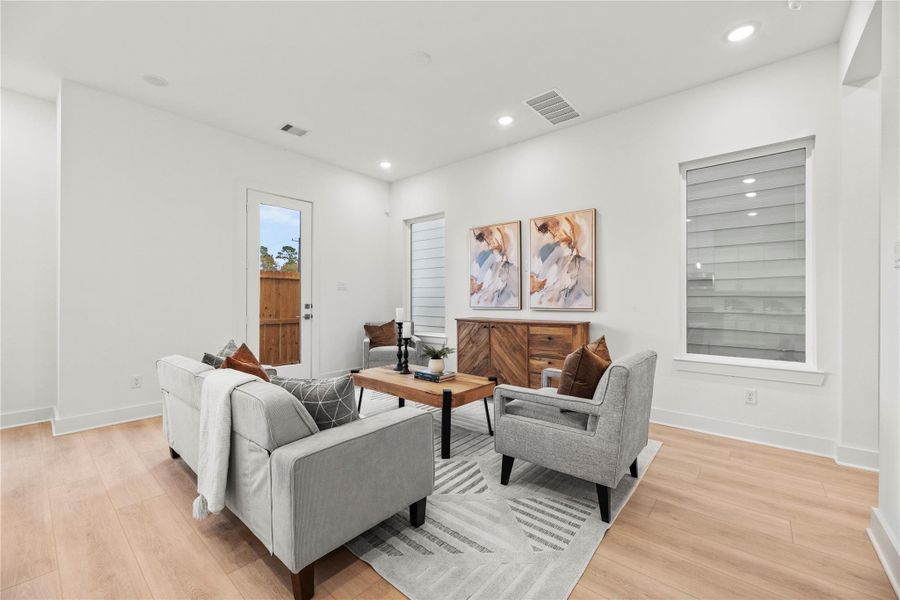 Furnished interior view inside a new home in , Houston (Image 5). Furnished interior view inside a new home in , Houston (Image 5).