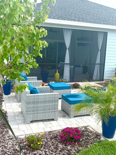 Exterior details and patio area of a home in , Ocala (Image 45).