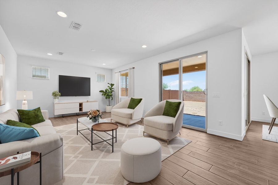 Furnished interior view inside a new home in La Mira, Mesa (Image 4). Furnished interior view inside a new home in La Mira, Mesa (Image 4).