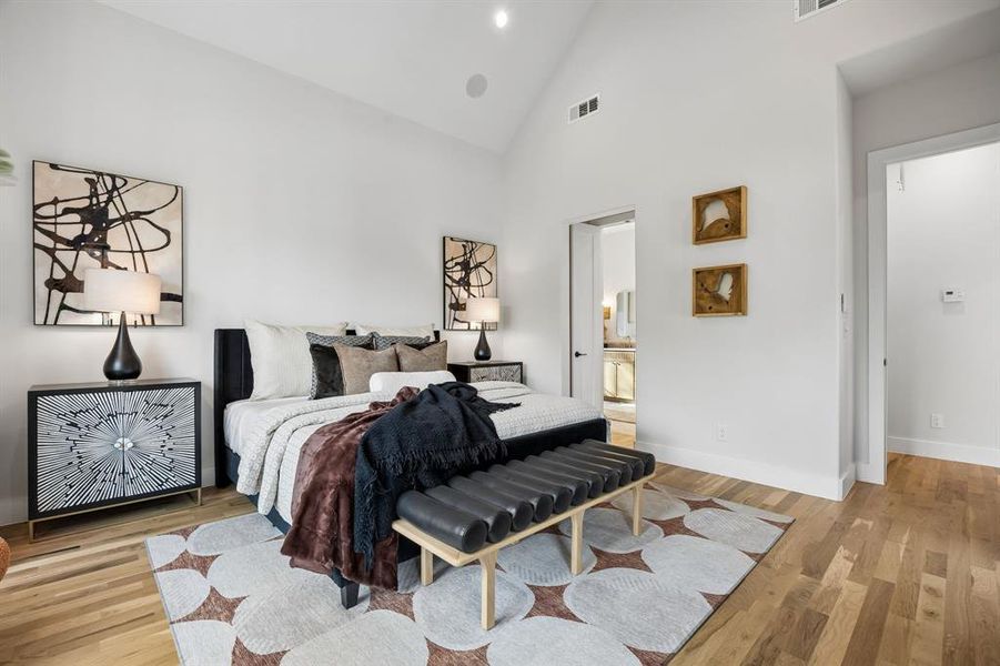 Furnished interior view inside a new home in , Dallas (Image 35).