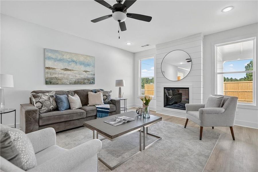 Furnished interior view inside a new home in , Buford (Image 8).