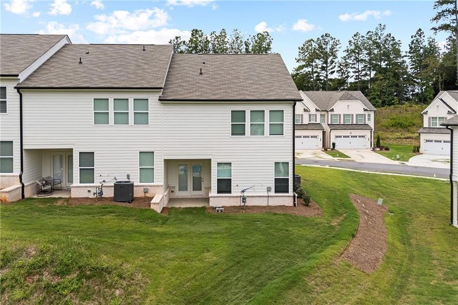 Front exterior of a new home in , Duluth, GA, highlighting curb appeal (Image 17). Front exterior of a new home in , Duluth, GA, highlighting curb appeal (Image 17).