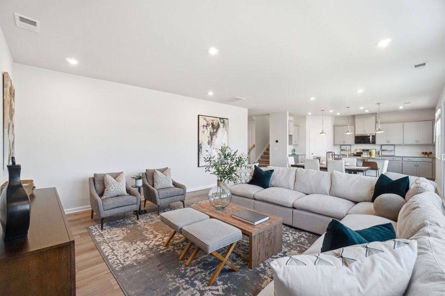 Furnished interior view inside a new home in Waxhaw Landing, Monroe (Image 11). Furnished interior view inside a new home in Waxhaw Landing, Monroe (Image 11).