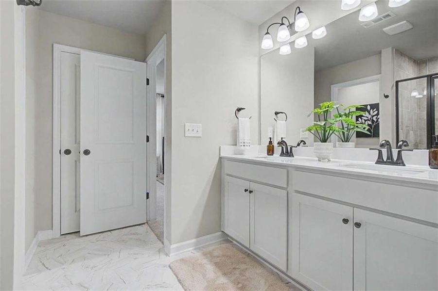 Furnished interior view inside a new home in The Reserve at Chapel Hill Phase II, Douglasville (Image 6). Furnished interior view inside a new home in The Reserve at Chapel Hill Phase II, Douglasville (Image 6).