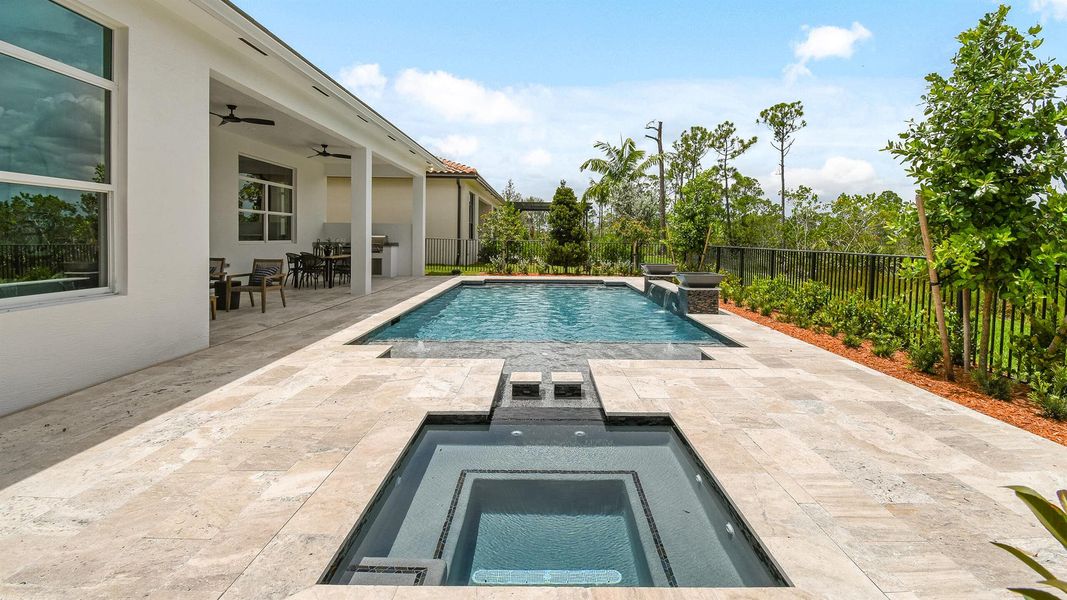 Exterior details and patio area of a home in Mosaic, Port St. Lucie (Image 3).