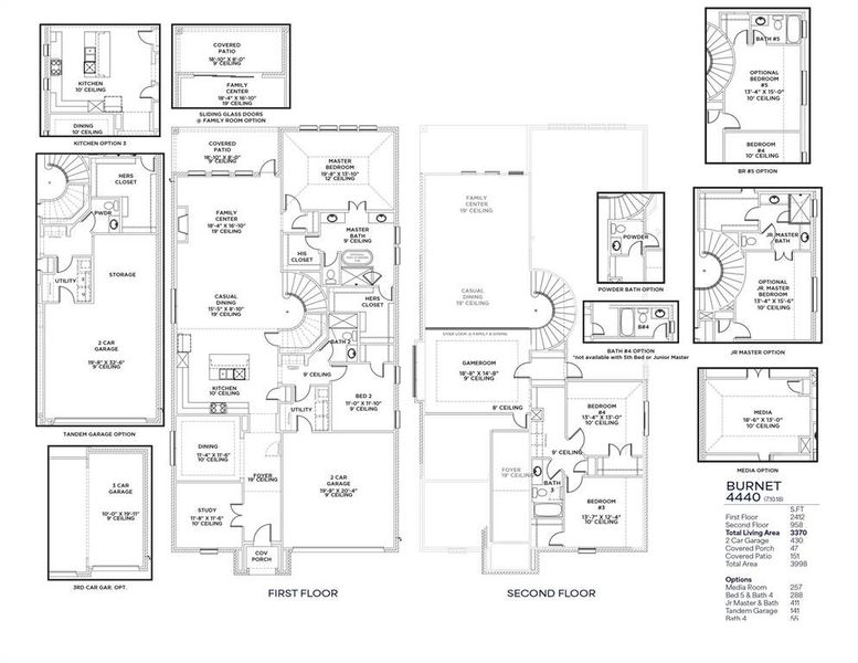 2D floor plan layout of this home in Inspiration - Paradise Village, Lucas, TX (Image 5). 2D floor plan layout of this home in Inspiration - Paradise Village, Lucas, TX (Image 5).