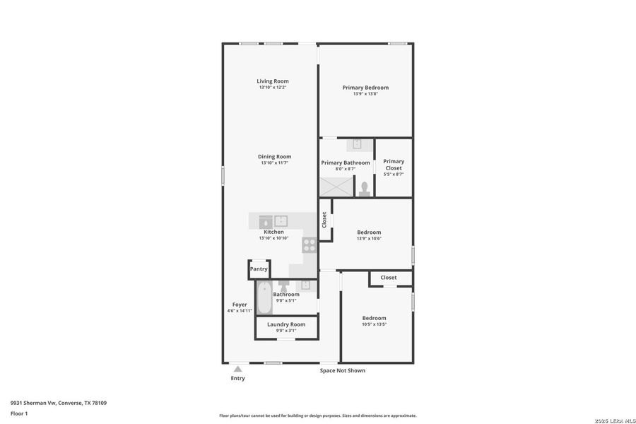 2D floor plan layout of this home in Randolph Crossing, Converse, TX (Image 5). 2D floor plan layout of this home in Randolph Crossing, Converse, TX (Image 5).