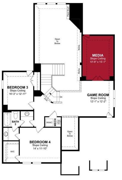 Beazer Homes Brookville Estates Summerfield floorplan. Beazer Homes Brookville Estates Summerfield floorplan.