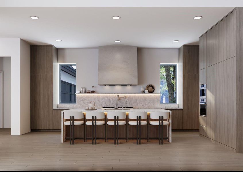 Furnished interior view inside a new home in , Spring (Image 34).