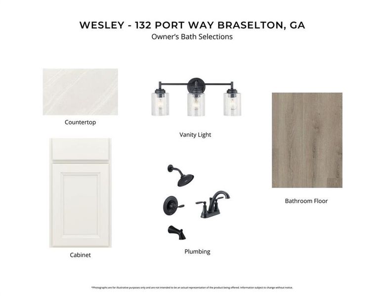 Sample of building materials used in homes in Crossvine Estates, Braselton (Image 3).