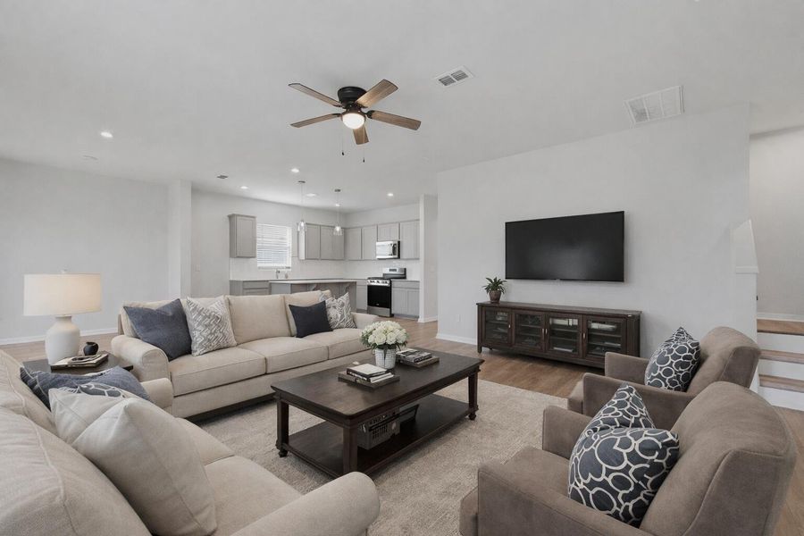Furnished interior view inside a new home in Bradford Pointe, Summerville (Image 9).