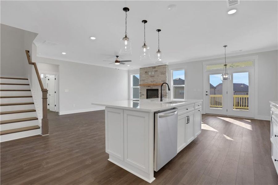 Furnished interior view inside a new home in Cambridge, Flowery Branch (Image 10).