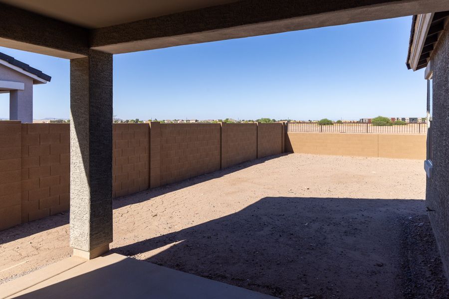 Exterior details and patio area of a home in Rancho Santa Rosa, Maricopa (Image 4).