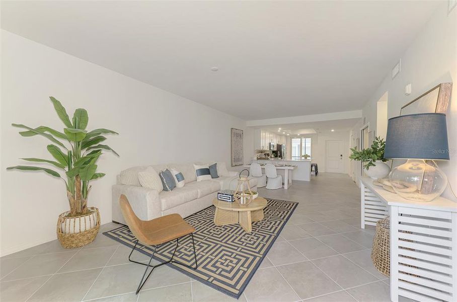 Furnished interior view inside a new home in Wellen Park Golf & Country Club, Venice (Image 32).
