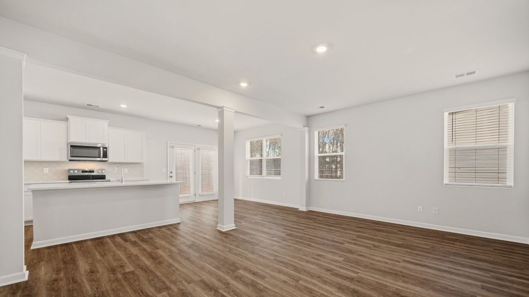 Representative unfurnished interior of a home built from the Somerset by D.R. Horton in Oakchase at Hampton, Hampton (Image 12).