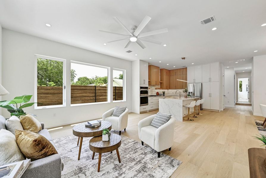 Furnished interior view inside a new home in , Austin (Image 9).