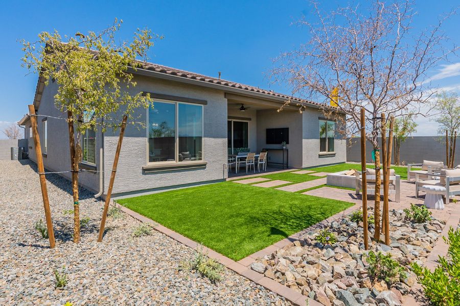 Representative exterior details of a home built from the Hacienda Series - Cinnabar by Brightland Homes in Canyon Views - Hacienda, Litchfield Park (Image 3).