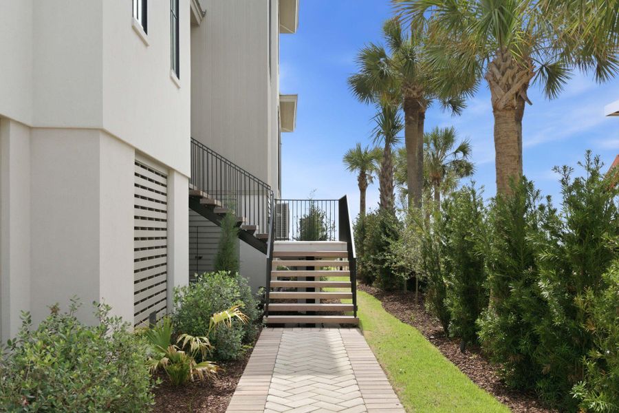 Exterior details and patio area of a home in , Sullivan's Island (Image 46).