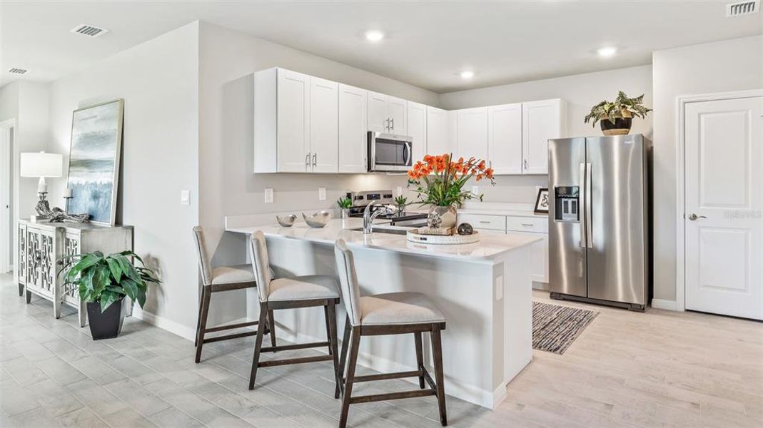 Furnished interior view inside a new home in Cove at West Port - Express, Port Charlotte (Image 6). Furnished interior view inside a new home in Cove at West Port - Express, Port Charlotte (Image 6).