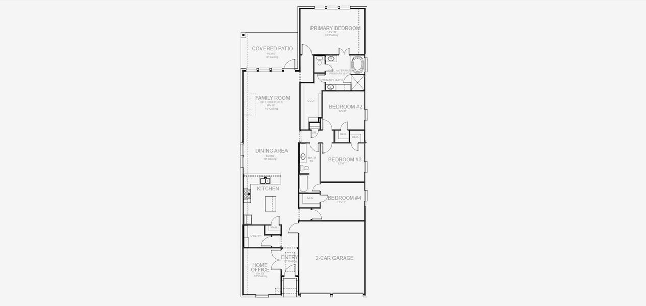 2D floor plan layout for the 2079W by Perry Homes in Santa Rita Ranch Tierra Rosa, Liberty Hill, TX (Image 3). 2D floor plan layout for the 2079W by Perry Homes in Santa Rita Ranch Tierra Rosa, Liberty Hill, TX (Image 3).