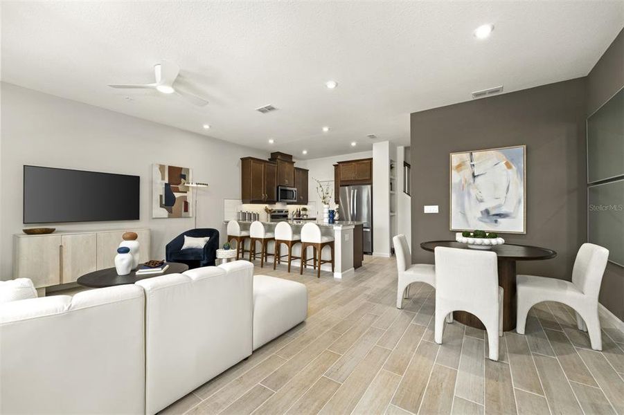 Furnished interior view inside a new home in Rainwood, Groveland (Image 7). Furnished interior view inside a new home in Rainwood, Groveland (Image 7).