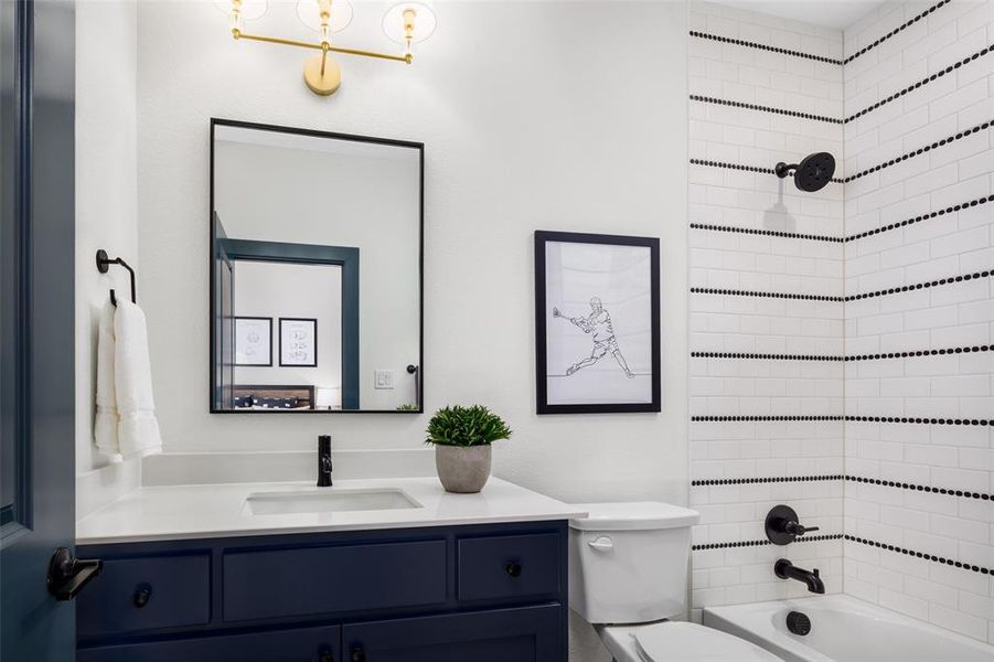 Furnished interior view inside a new home in Light Farms Graham/Reagan, Celina (Image 20).