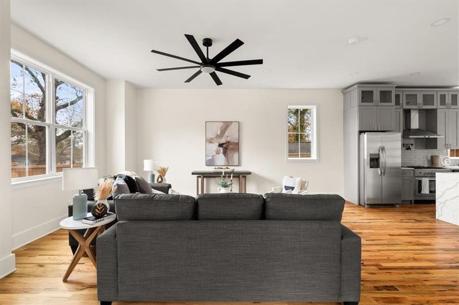 Furnished interior view inside a new home in , Atlanta (Image 17). Furnished interior view inside a new home in , Atlanta (Image 17).