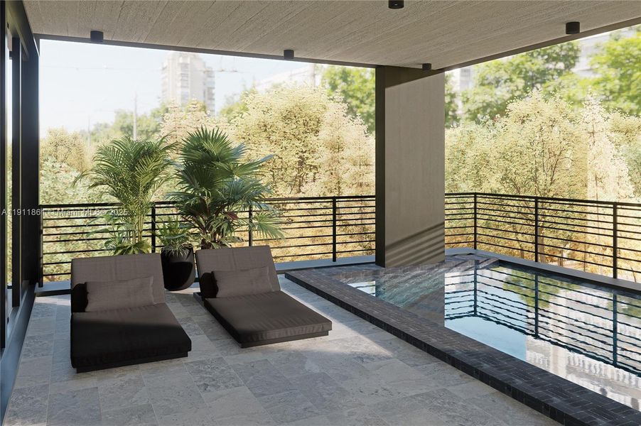 Exterior details and patio area of a home in , Miami Beach (Image 23).