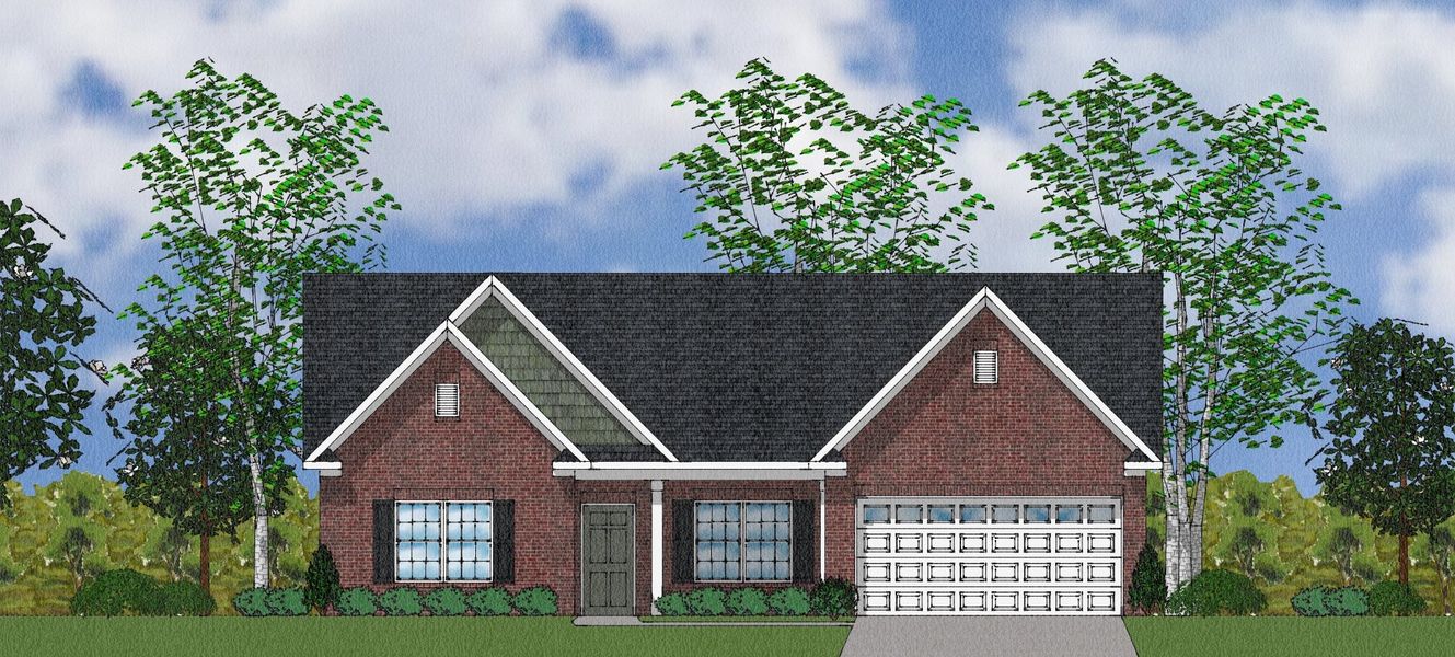 Representative exterior photo of a completed home built from the Callista - Winsome Collection by Mungo Homes in Cadence, Greensboro, NC (Image 12). Representative exterior photo of a completed home built from the Callista - Winsome Collection by Mungo Homes in Cadence, Greensboro, NC (Image 12).