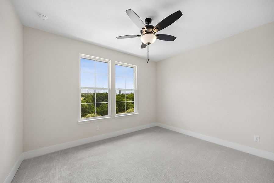 Representative unfurnished interior of a home built from the Mirella by Landon Homes in Fields - East Village, Frisco (Image 32). Representative unfurnished interior of a home built from the Mirella by Landon Homes in Fields - East Village, Frisco (Image 32).