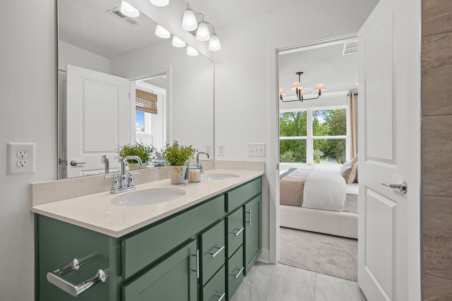 Representative furnished interior of a home built from the Evans by Pulte Homes in West End Heights, Charlotte (Image 64).