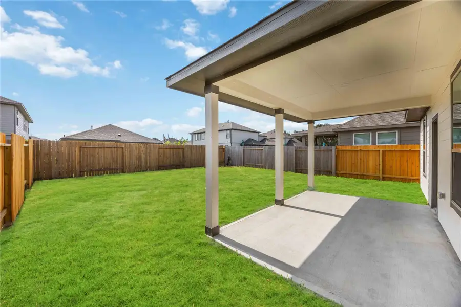 Exterior details and patio area of a home in Bluebonnet Village, Bellville (Image 4). Exterior details and patio area of a home in Bluebonnet Village, Bellville (Image 4).