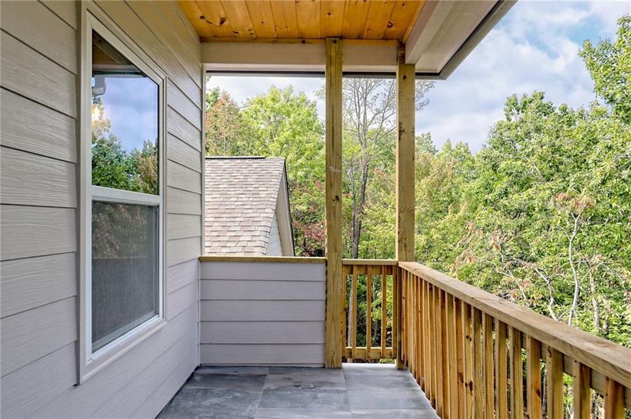Exterior details and patio area of a home in , Clayton (Image 60).