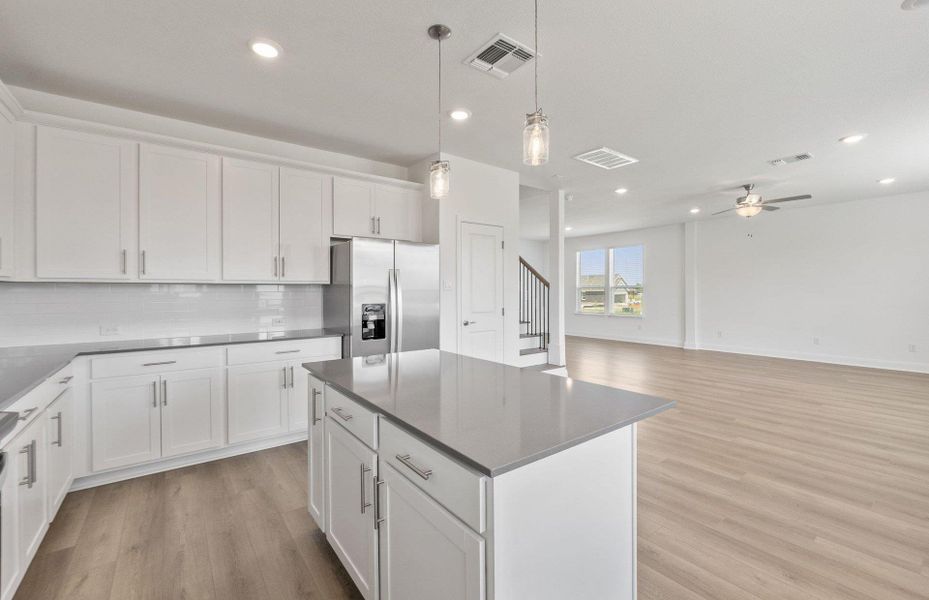Furnished interior view inside a new home in Patterson Ranch, Georgetown (Image 13). Furnished interior view inside a new home in Patterson Ranch, Georgetown (Image 13).