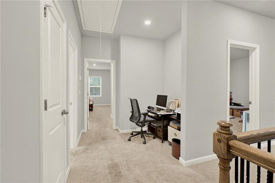 Furnished interior view inside a new home in , Flowery Branch (Image 36).