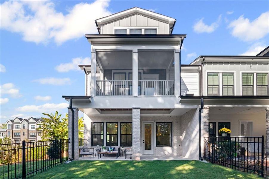 Exterior details and patio area of a home in , Alpharetta (Image 26).