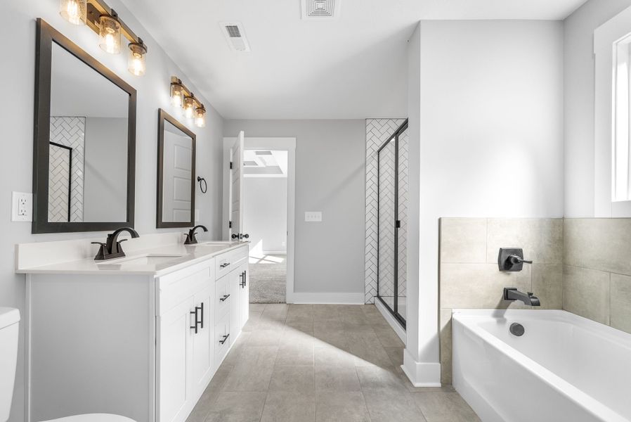 Representative furnished interior of a home built from the Kai by Rockwood Homes in Garrettsburg Meadows, Clarksville (Image 7).