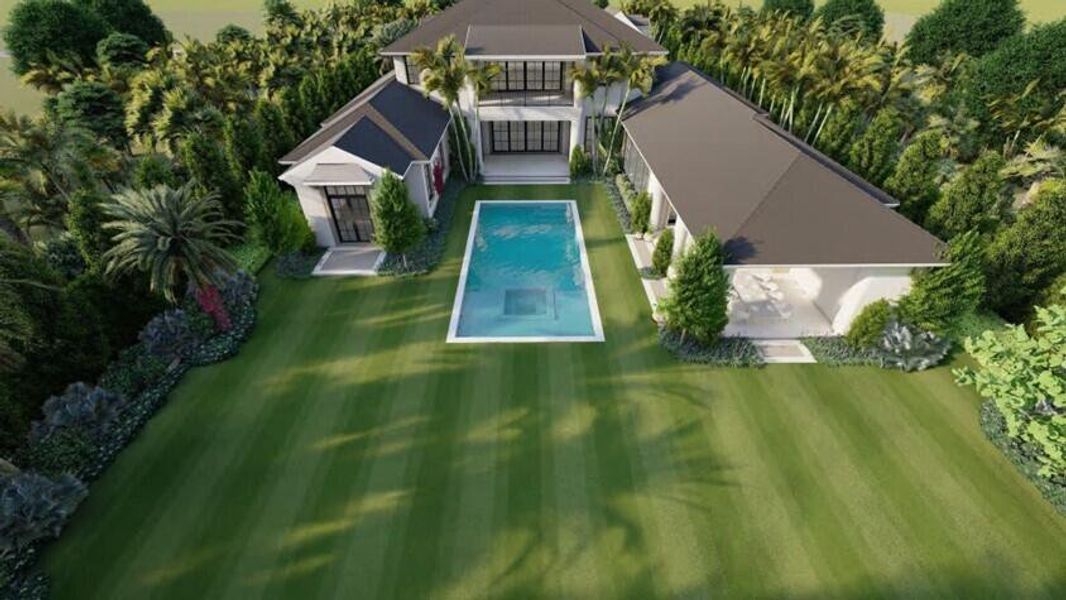Pool & Yard - Rendering