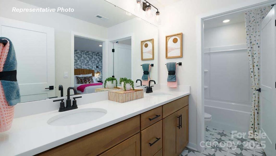 Furnished interior view inside a new home in Westport, York (Image 40).