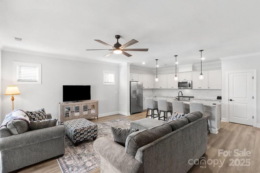 Furnished interior view inside a new home in Trilogy® Lake Norman, Denver (Image 10). Furnished interior view inside a new home in Trilogy® Lake Norman, Denver (Image 10).